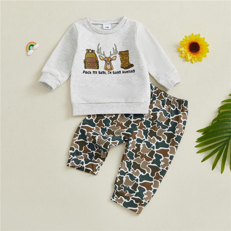 Baby Boy Winter Fall Outfit Reindeer Letter Print Long Sleeve Sweatshirt Elastic Waist Pants 2 Piece Set 3-6M
Baby Boy Winter Fall Outfit Reindeer Letter Print Long Sleeve Sweatshirt Elastic Waist Pants 2 Piece Set 3-6M