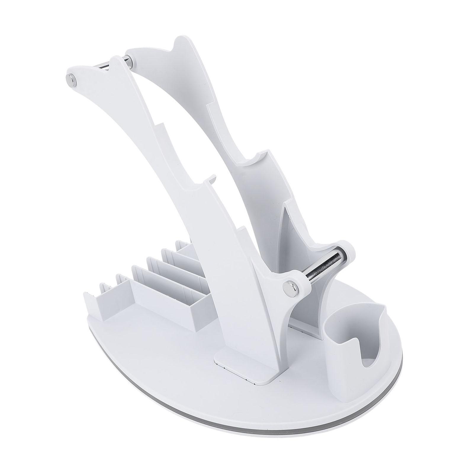 4 in 1 Desktop Controller Holder with RGB Light Game Controller Stand Hdphone Hanger Media Remote Game Discs Storage Bracket for 2
4 in 1 Desktop Controller Holder with RGB Light Game Controller Stand Hdphone Hanger Media Remote Game Discs Storage Bracket for 2