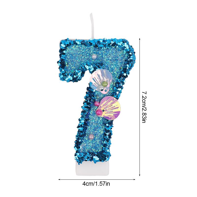 Ocean Sea Shell Number Candles Kids Birthday Party Glitter Blue Cake Topper Decoration Gift Under The Sea Mermaid Party Supplies
Ocean Sea Shell Number Candles Kids Birthday Party Glitter Blue Cake Topper Decoration Gift Under The Sea Mermaid Party Supplies