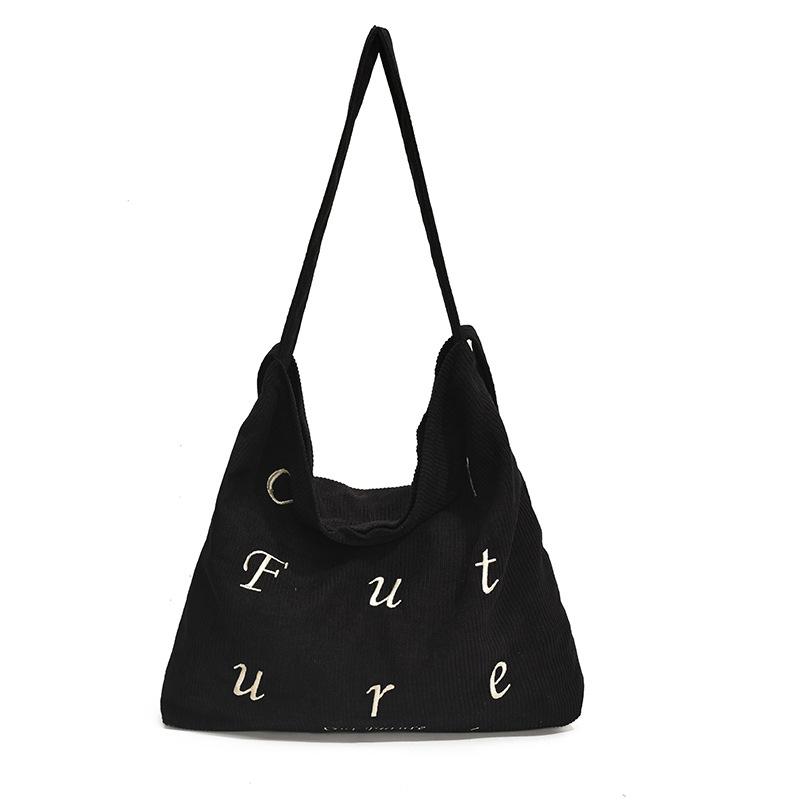Сумка через плечо с вышитыми буквами, женская литературная вельветовая сумка большой вместимости, сумка-мессенджер для поездок на работу чёрный
Сумка через плечо с вышитыми буквами, женская литературная вельветовая сумка большой вместимости, сумка-мессенджер для поездок на работу чёрный