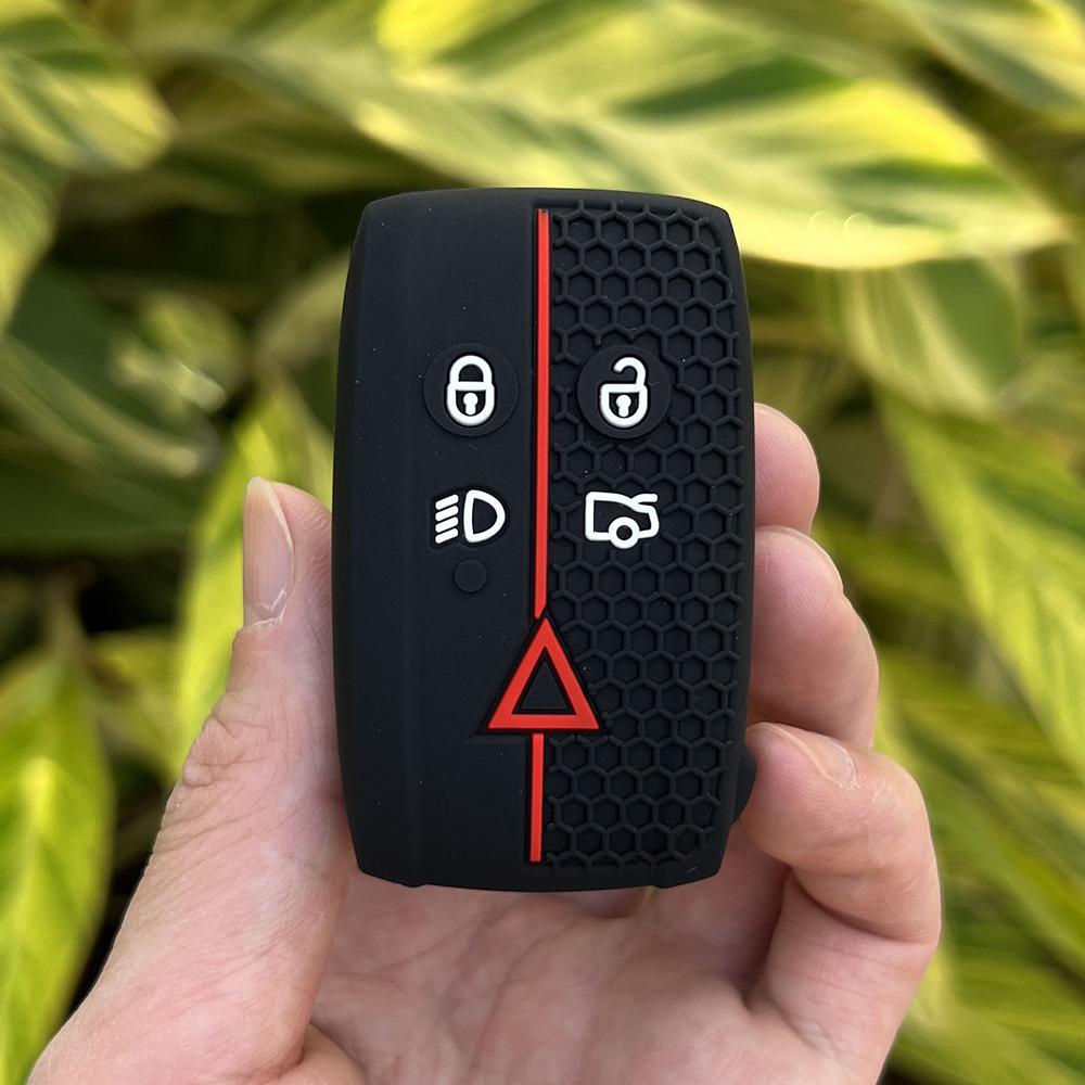 Silicone Car Fob Key Cover Keychai for Land Rover Jaguar XF XFR XK XKR XK8 XJ8 2007-2013 5buttons Keyless Go Remote Case Holder чорний
Silicone Car Fob Key Cover Keychai for Land Rover Jaguar XF XFR XK XKR XK8 XJ8 2007-2013 5buttons Keyless Go Remote Case Holder чорний