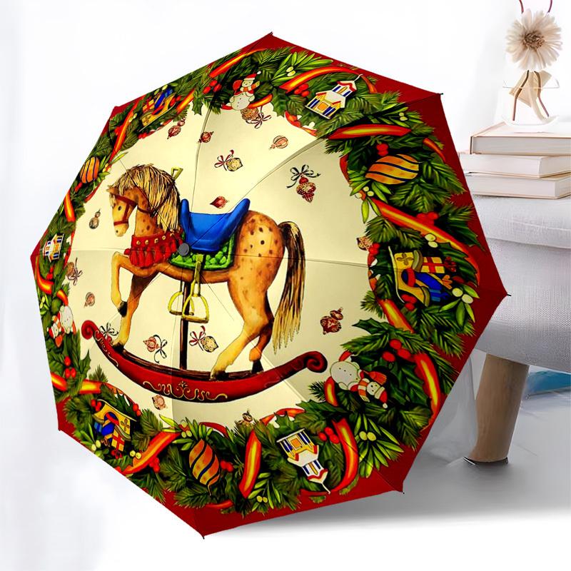 1pc Stained Glass Christmas Tree Auto-Folding Umbrella, Portable 3-Fold Design with 8-Bone Iron Frame, Perfect Outdoor Gift for Fans, Travelers, Daily
1pc Stained Glass Christmas Tree Auto-Folding Umbrella, Portable 3-Fold Design with 8-Bone Iron Frame, Perfect Outdoor Gift for Fans, Travelers, Daily
