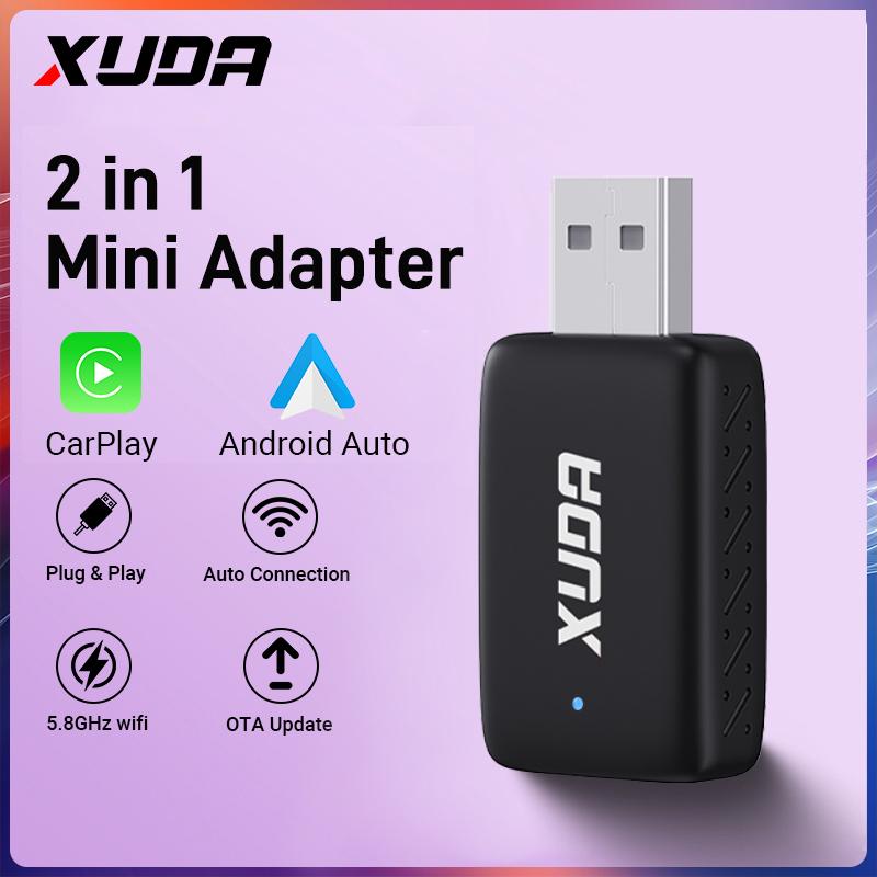 XUDA 2in1 Mini Carplay Android Auto Wireless Adapter Беспроводной адаптер Carplay для OEM проводных автомобилей Carplay Android Auto, USB/USB-C
XUDA 2in1 Mini Carplay Android Auto Wireless Adapter Беспроводной адаптер Carplay для OEM проводных автомобилей Carplay Android Auto, USB/USB-C