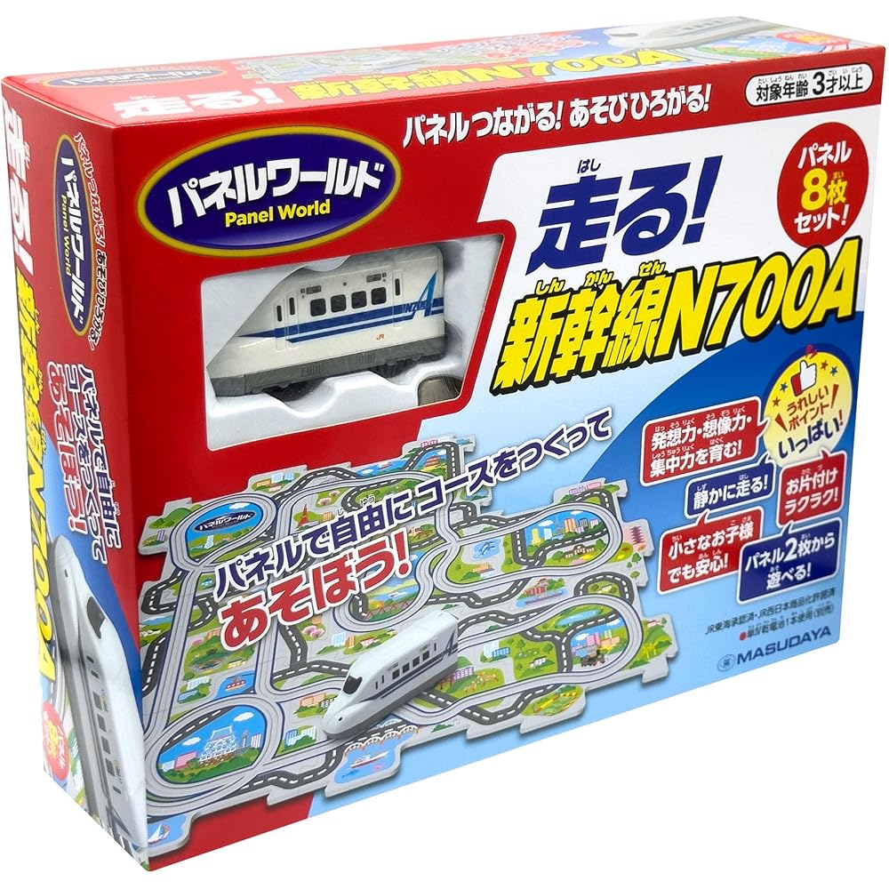 Masudaya Corporation Panel World Running Shinkansen N700A Toy Train Battery Operated for Ages 3 and Up
Masudaya Corporation Panel World Running Shinkansen N700A Toy Train Battery Operated for Ages 3 and Up