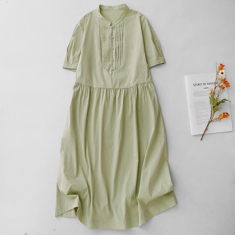 2025 лето новое платье из хлопка и льна с коротким рукавом и воротником-стойкой женское свободное и тонкое повседневное платье средней длины 2XL светло-зеленый
2025 лето новое платье из хлопка и льна с коротким рукавом и воротником-стойкой женское свободное и тонкое повседневное платье средней длины 2XL светло-зеленый