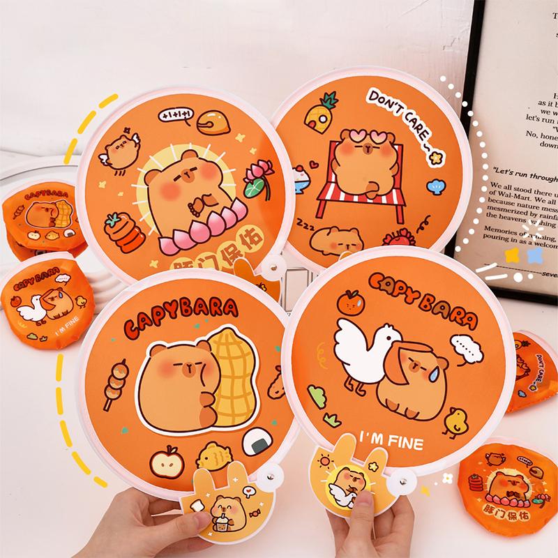 2/4Pcs Cartoon Folding Group Fan Creative Capybara Handheld Fan Cute Portable Summer Mini Round Fan Summer Pocket Fans Gifts
2/4Pcs Cartoon Folding Group Fan Creative Capybara Handheld Fan Cute Portable Summer Mini Round Fan Summer Pocket Fans Gifts