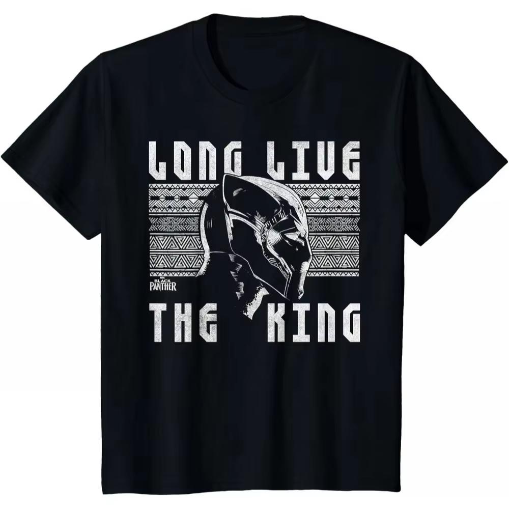Black Panther Long Live The King Marvel TShirt Vintage Unisex Heavy Cotton Loose Fit Crew Neck Trendy Top for Male Female M
Black Panther Long Live The King Marvel TShirt Vintage Unisex Heavy Cotton Loose Fit Crew Neck Trendy Top for Male Female M