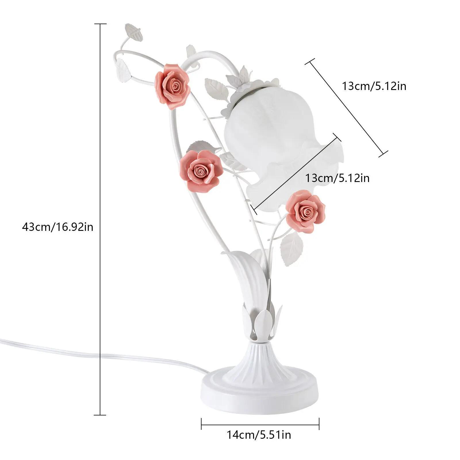 Pink Rose Decorative Lamp - Glass Shade LED Lighting, E26 Bulb for Home & Gifts desk light WHITE
Pink Rose Decorative Lamp - Glass Shade LED Lighting, E26 Bulb for Home & Gifts desk light WHITE