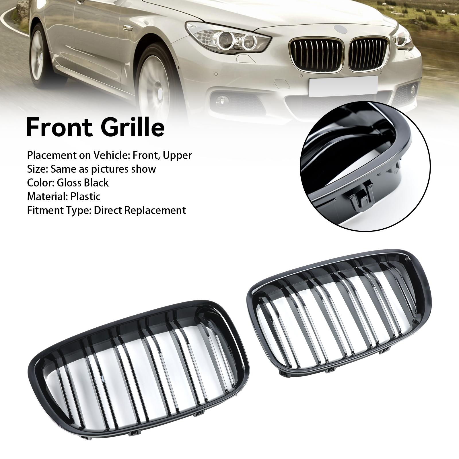 Gloss Black Front Kidney Grille Grill Fit BMW 5 Series GT F07 2009-2017
Gloss Black Front Kidney Grille Grill Fit BMW 5 Series GT F07 2009-2017