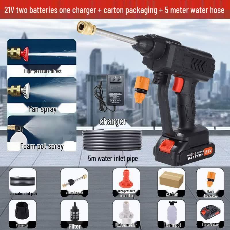 Black Cat Duke Cordless High-Pressure Car Washer CN plug (adapter included)
Black Cat Duke Cordless High-Pressure Car Washer CN plug (adapter included)