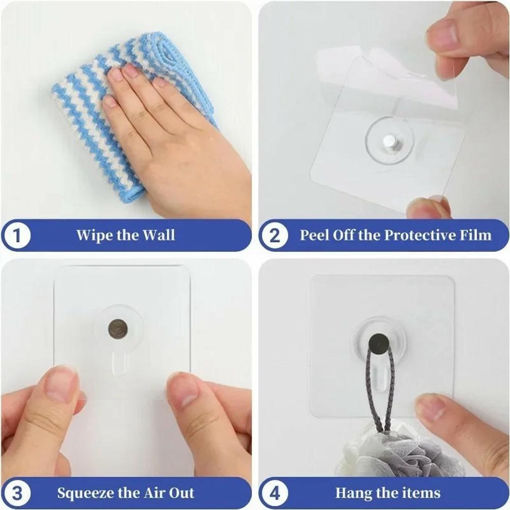 10Pcs Transparent Adhesive Hook No Drilling Traceless Wall Mount Screw for Picture Frames Clocks Type A
10Pcs Transparent Adhesive Hook No Drilling Traceless Wall Mount Screw for Picture Frames Clocks Type A