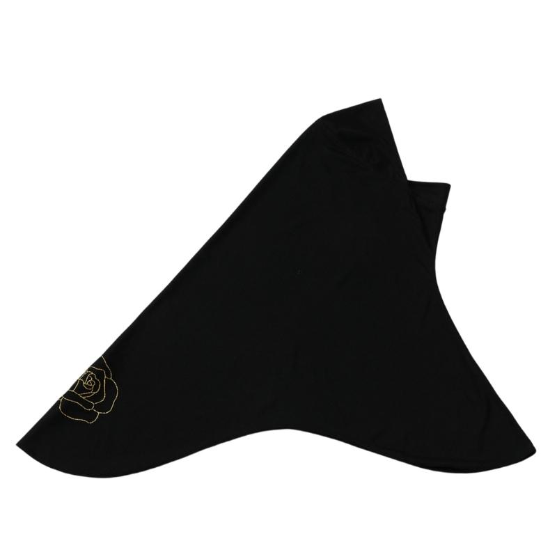 Quick Wear Muslims Scarf with Rose Pattern Easy Wear Hijab Headscarf for Women Daily Wear Cultural Event Headwrap 80x72cm чорний
Quick Wear Muslims Scarf with Rose Pattern Easy Wear Hijab Headscarf for Women Daily Wear Cultural Event Headwrap 80x72cm чорний