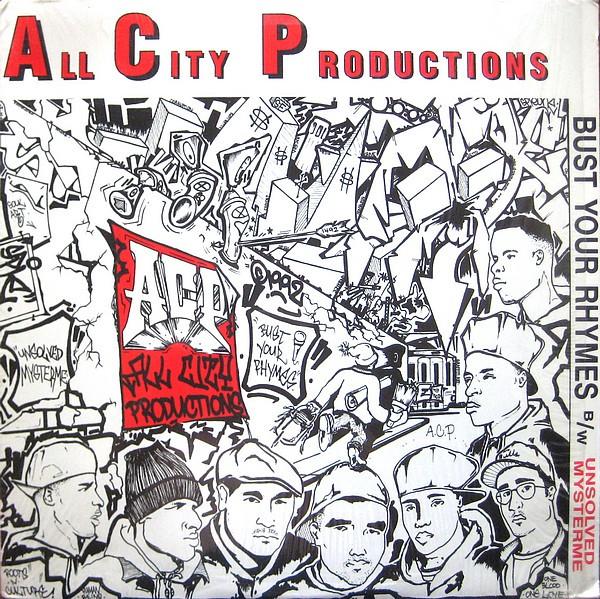 12inch Record ALL CITY PRODUCTIONS - Bust Your Rhymes / Unsolved Mysterm ACP92001 All City Record 1992 US Rap & Hip-Hop/R&B Used
12inch Record ALL CITY PRODUCTIONS - Bust Your Rhymes / Unsolved Mysterm ACP92001 All City Record 1992 US Rap & Hip-Hop/R&B Used