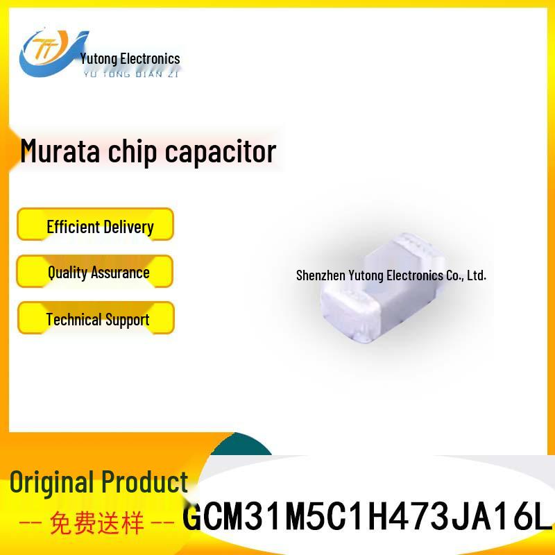 Murata 1206 Ceramic Chip Capacitor, 47nF, C0G, 50V, 5% Tolerance
Murata 1206 Ceramic Chip Capacitor, 47nF, C0G, 50V, 5% Tolerance