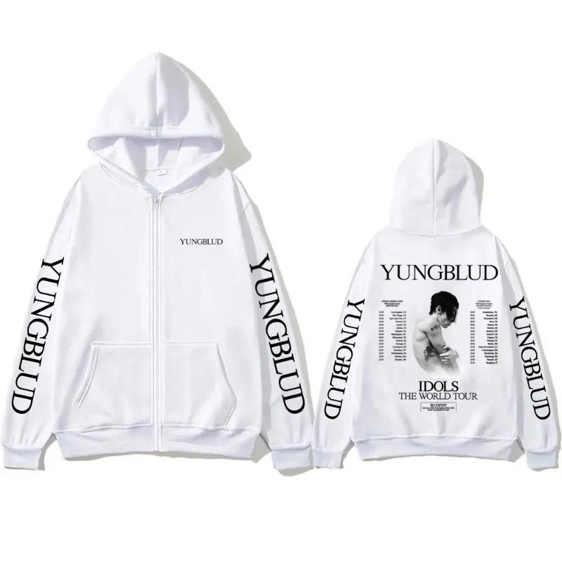 Yungblud IDOLS The World Tour Zipper Hoodie Fans Gift Men Women Hip Hop Zip Up Hoodies Male Oversized Casual Fleece Jacket XL білий
Yungblud IDOLS The World Tour Zipper Hoodie Fans Gift Men Women Hip Hop Zip Up Hoodies Male Oversized Casual Fleece Jacket XL білий