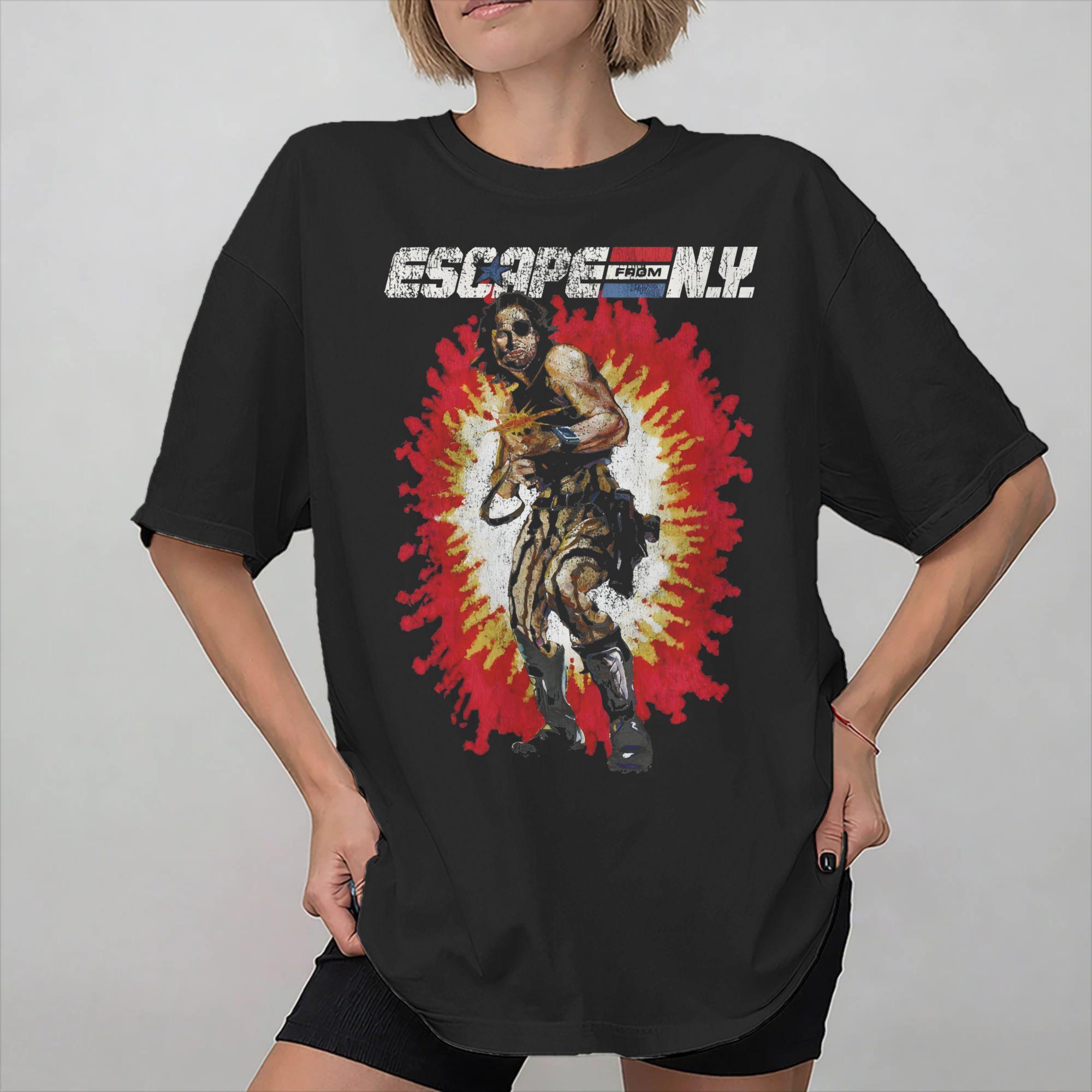 Unisex Women Escape From New York Snake Plissken T Shirt Pure Cotton Printed Tee Shirts Clothing Outfits 4XL
Unisex Women Escape From New York Snake Plissken T Shirt Pure Cotton Printed Tee Shirts Clothing Outfits 4XL