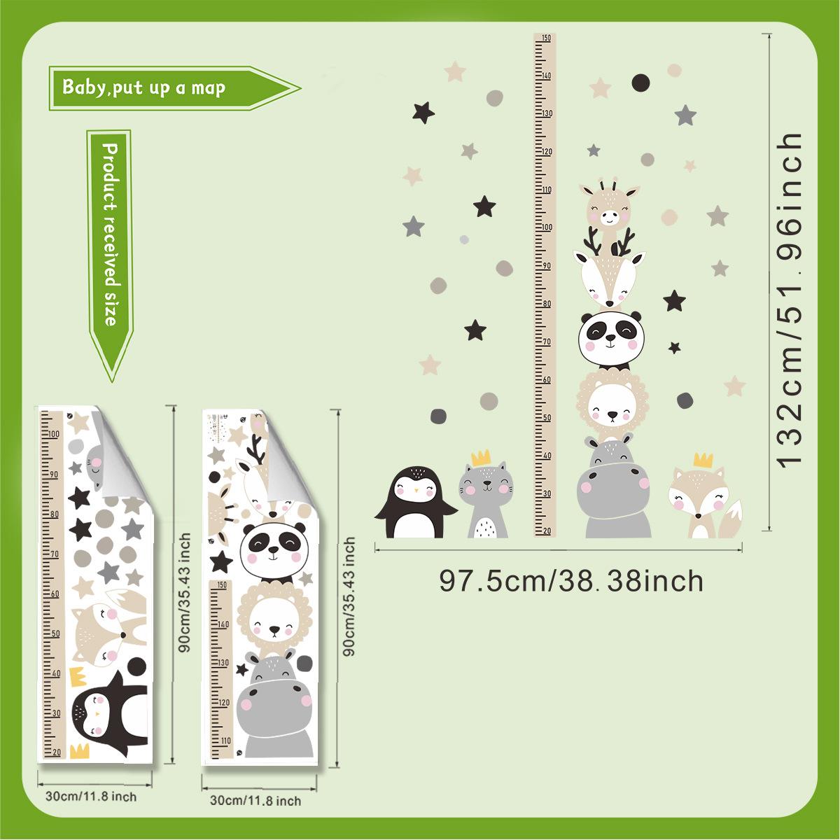 Little Animals Stacking Height Chart Wall Sticker Removable Background Decor for Bedroom Living Room Home Decoration 30x90cm*2pcs різнокольоровий
Little Animals Stacking Height Chart Wall Sticker Removable Background Decor for Bedroom Living Room Home Decoration 30x90cm*2pcs різнокольоровий