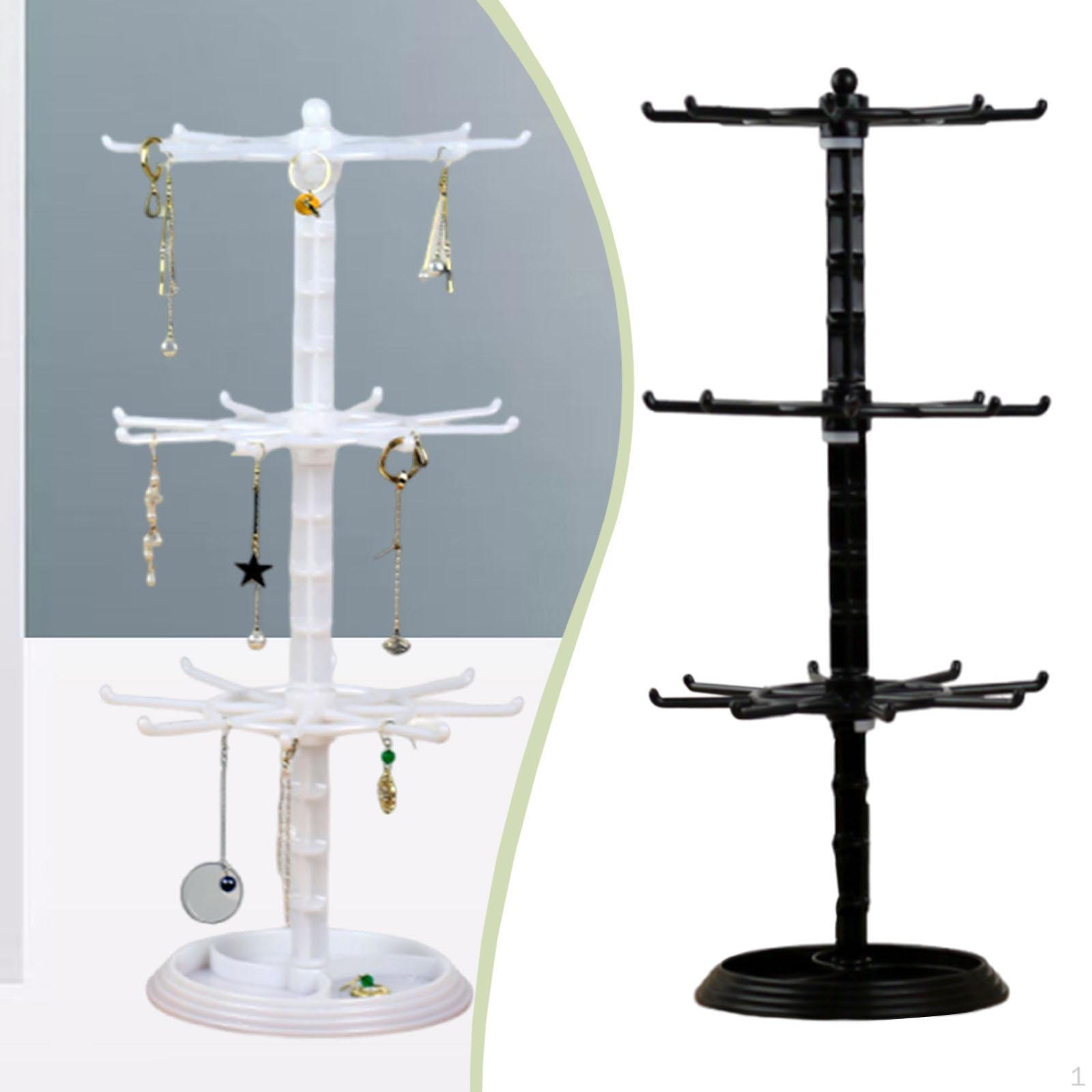 3-ярусна DIY стійка для демонстрації прикрас для браслетів і намист, з підвісним тримачем чорний
3-ярусна DIY стійка для демонстрації прикрас для браслетів і намист, з підвісним тримачем чорний