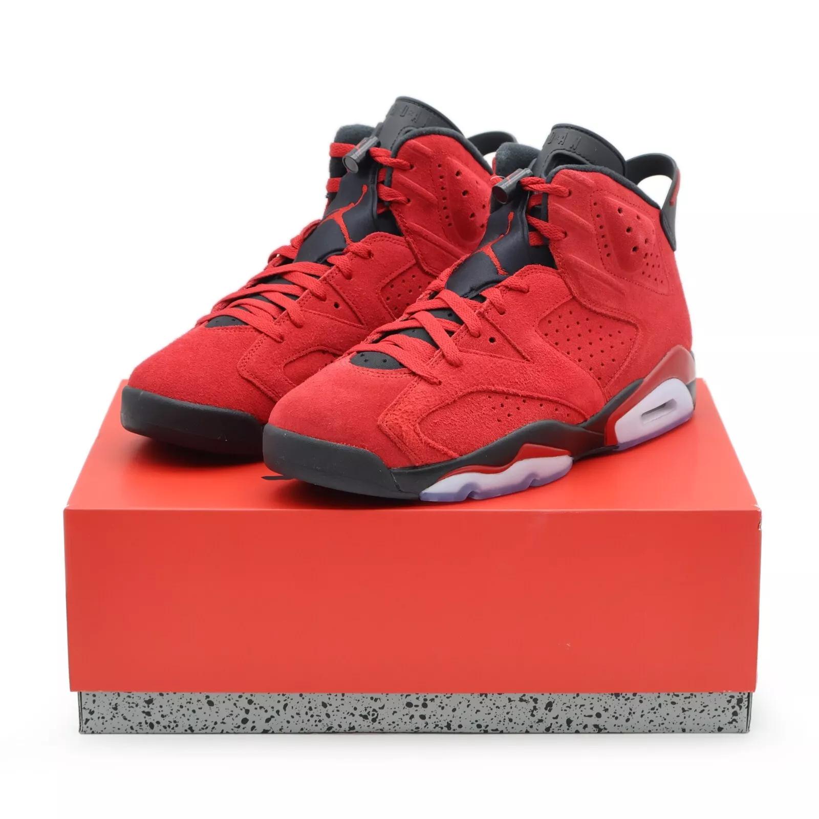 CT8529-600 Nike Air Jordan 6 Retro Toro Bravo Червоний Чорний Лютий Бик (Чоловічі) US 10
CT8529-600 Nike Air Jordan 6 Retro Toro Bravo Червоний Чорний Лютий Бик (Чоловічі) US 10