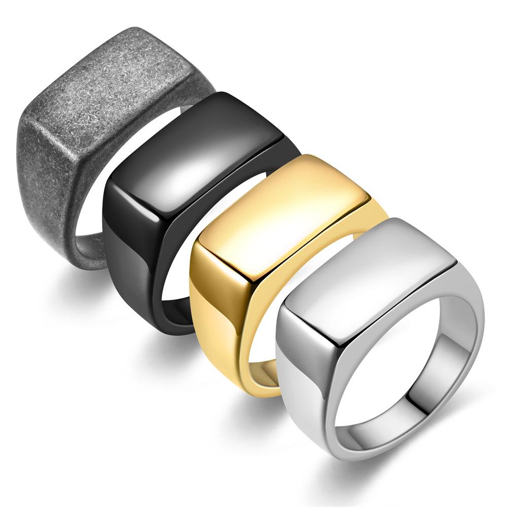 Men s Simple Fashion Polished Rectangle Hip Hop Ring - Engravable Stainless Steel Size 13
Men s Simple Fashion Polished Rectangle Hip Hop Ring - Engravable Stainless Steel Size 13