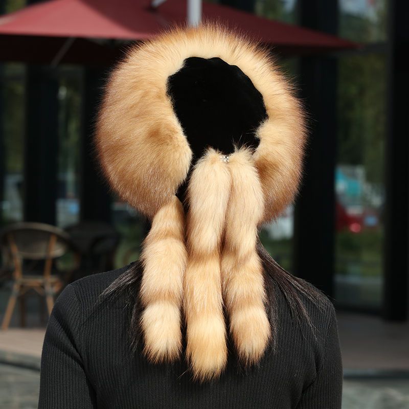 Шапка з лисячого хутра Жіноча Зимова Норкове хутро Національний стиль Монгольська шапка Навушники з натуральної шкіри Лижна шапка L(58-60cm)
Шапка з лисячого хутра Жіноча Зимова Норкове хутро Національний стиль Монгольська шапка Навушники з натуральної шкіри Лижна шапка L(58-60cm)