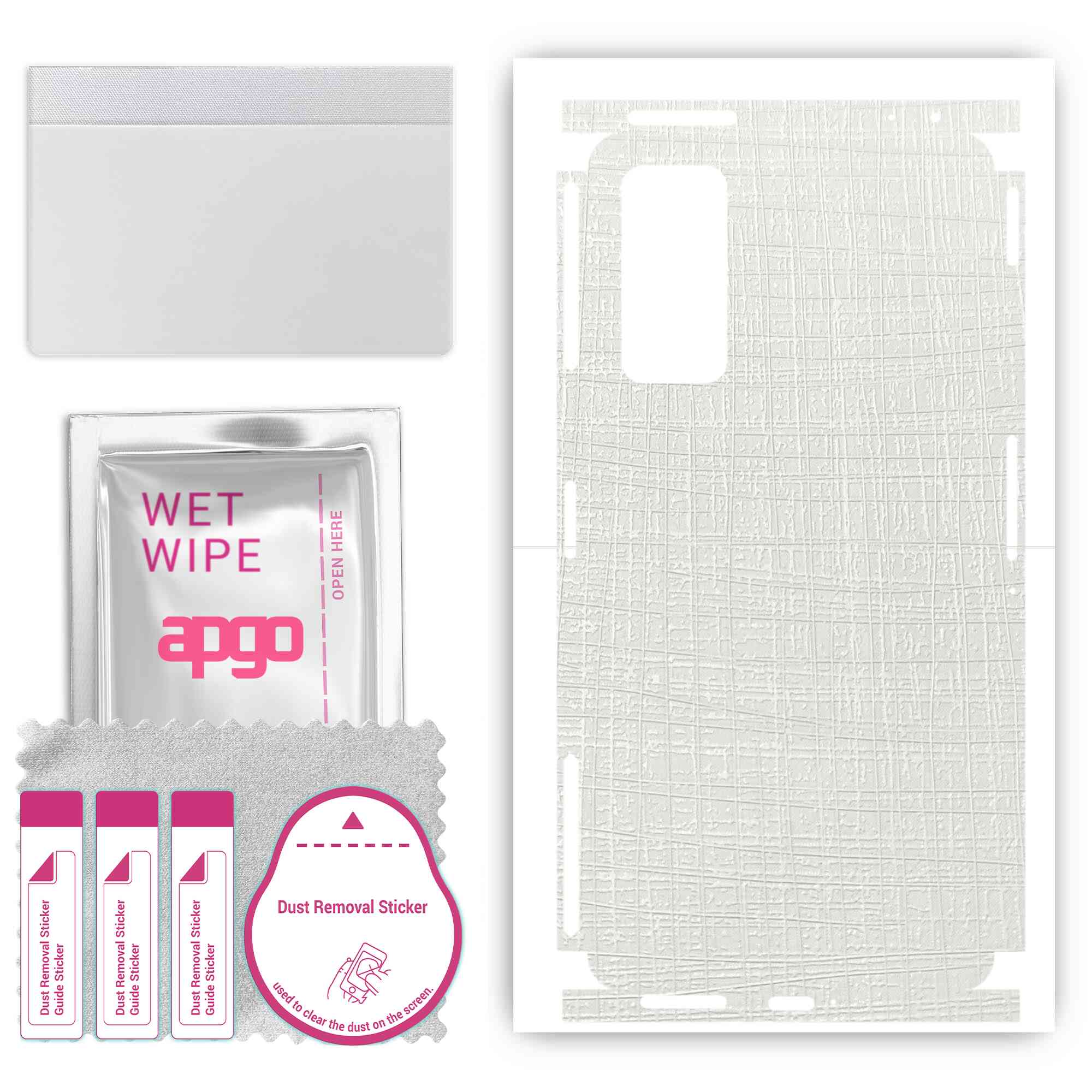 apgo Protective Skin Sticker for the back+sides compatible with Xiaomi Poco F4 GT, Full Wrap Film, Foil, Vinyl - Pattern White Fabric
apgo Protective Skin Sticker for the back+sides compatible with Xiaomi Poco F4 GT, Full Wrap Film, Foil, Vinyl - Pattern White Fabric