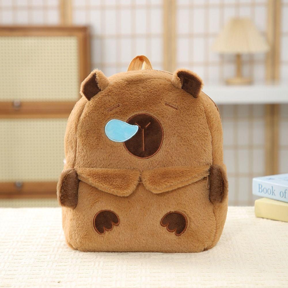 Korean Style Capybara Plush Backpack Adjustable Straps Students Book Bag Cartoon School Bag Daily Style 1
Korean Style Capybara Plush Backpack Adjustable Straps Students Book Bag Cartoon School Bag Daily Style 1
