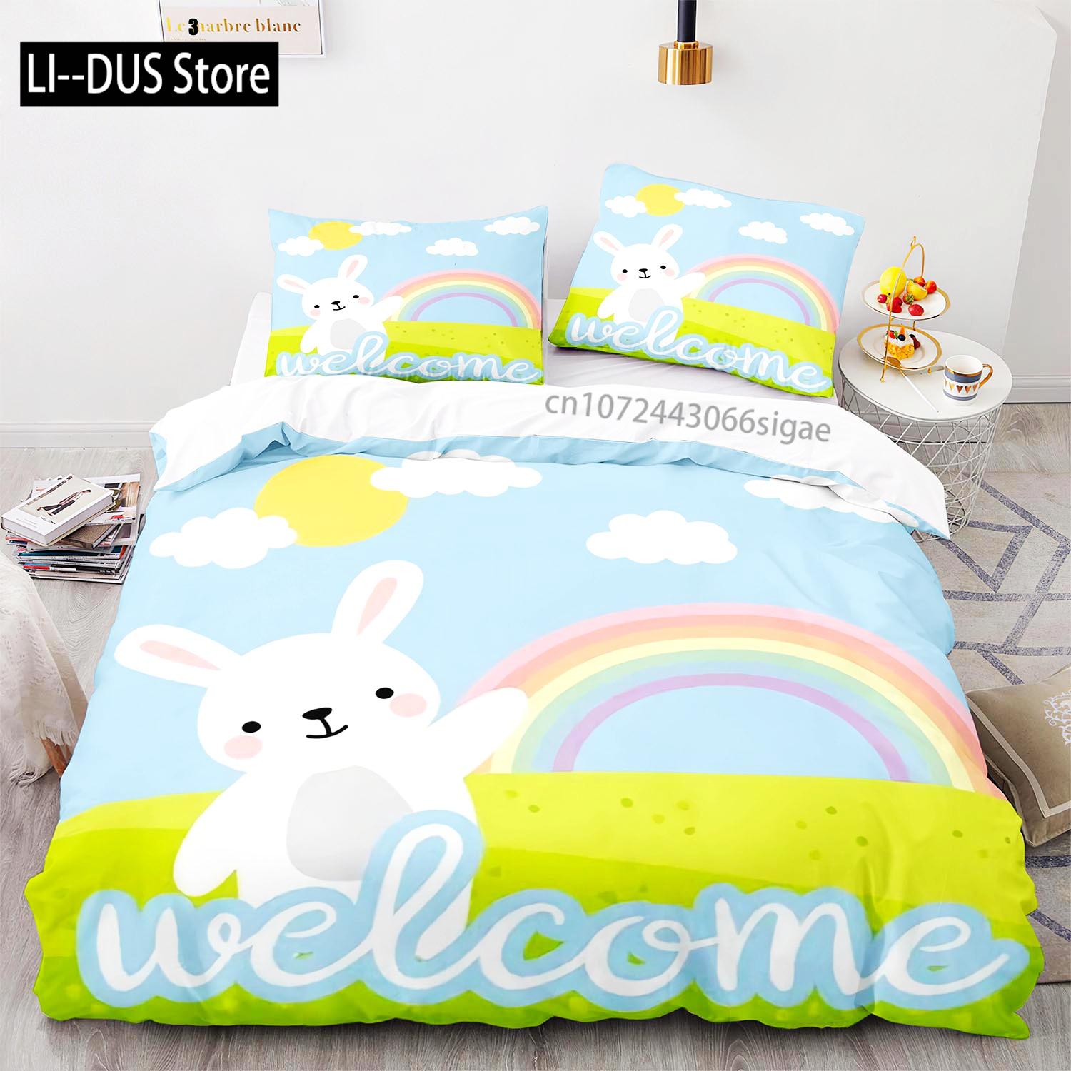 Comforter Rainbow Bedding Set Single Twin Full Queen King Size Cute Bunny Bed Set Aldult Kid Bedroom Duvet Sets 3D Anime 019 Comforter (quilt)-EU Single(135*200cm)3pcs
Comforter Rainbow Bedding Set Single Twin Full Queen King Size Cute Bunny Bed Set Aldult Kid Bedroom Duvet Sets 3D Anime 019 Comforter (quilt)-EU Single(135*200cm)3pcs