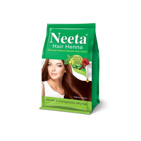 Neeta Hair Henna Colour Natural Brown Hair Color with 5 Natural Herbs, Ammonia Free Hair Colour for Women and Men (125g, Pack of 4)
Neeta Hair Henna Colour Natural Brown Hair Color with 5 Natural Herbs, Ammonia Free Hair Colour for Women and Men (125g, Pack of 4)