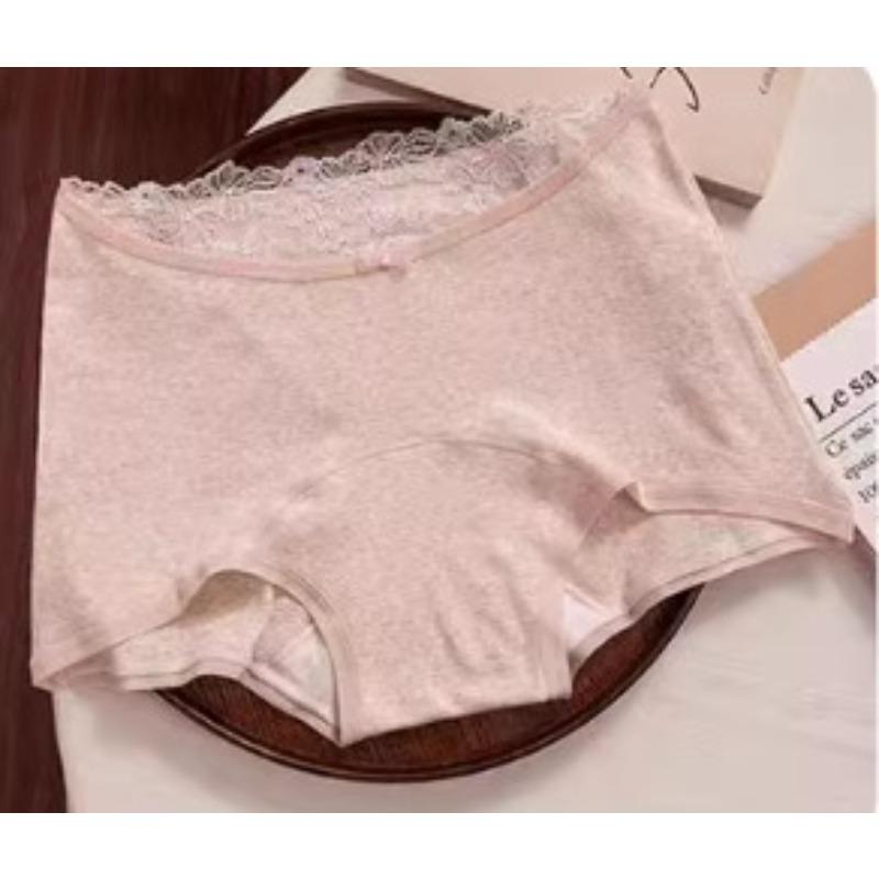 Women s Spring and Autumn Sexy Lace Trimmed Pure Cotton Breathable Full Hip Mid Waist Briefs XL/XXL рожевий
Women s Spring and Autumn Sexy Lace Trimmed Pure Cotton Breathable Full Hip Mid Waist Briefs XL/XXL рожевий