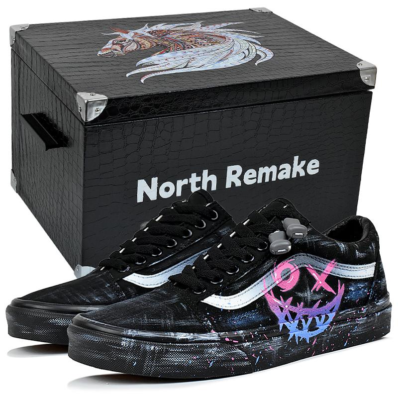 Vans Old Skool Slip Resistant Abrasion Resistant Low top Skateboard Shoes Unisex Black Blue Pink VN000D3HBKA(Team1676-S-BOX 44
Vans Old Skool Slip Resistant Abrasion Resistant Low top Skateboard Shoes Unisex Black Blue Pink VN000D3HBKA(Team1676-S-BOX 44