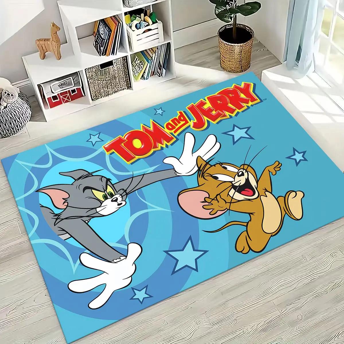 3D T-tom and Jerry Cat Mouse Cartoon Art Carpet Rug for Bedroom Living Room Sofa Home Doormat Decor,Large Kid Non-slip Floor Mat 230x160cm( 90x62in )
3D T-tom and Jerry Cat Mouse Cartoon Art Carpet Rug for Bedroom Living Room Sofa Home Doormat Decor,Large Kid Non-slip Floor Mat 230x160cm( 90x62in )