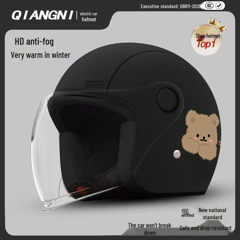 Women s Warm Winter Electric Vehicle Unisex Safety Helmet - One Size, Half Helmet
Women s Warm Winter Electric Vehicle Unisex Safety Helmet - One Size, Half Helmet