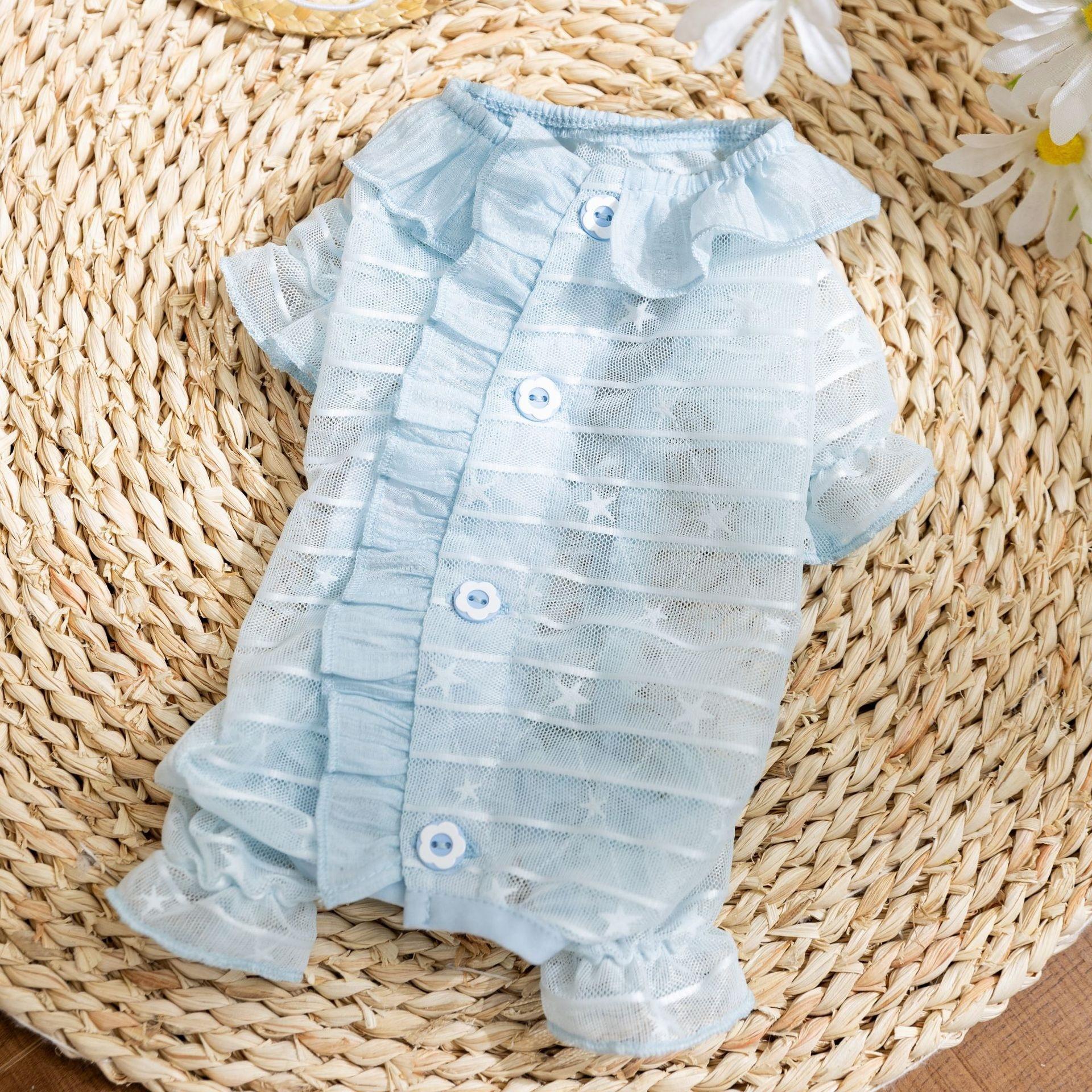 Breathable Mesh Dog Bodysuit, Summer Four-Legged Clothes for Small Dogs, 5 Sizes for Daily Wear XS: 0.5-1.5kg
Breathable Mesh Dog Bodysuit, Summer Four-Legged Clothes for Small Dogs, 5 Sizes for Daily Wear XS: 0.5-1.5kg