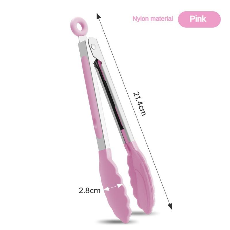 1 piece high temperature resistant nylon stainless steel food clip outdoor BBQ bread clip kitchen utensil
1 piece high temperature resistant nylon stainless steel food clip outdoor BBQ bread clip kitchen utensil