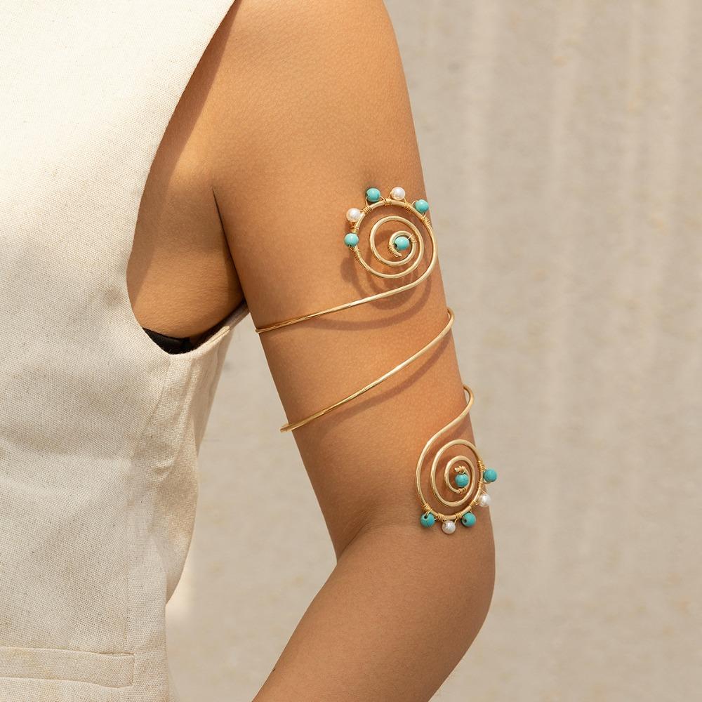 Adjustable Open Irregular Stones Arm Cuff Bracelets Spiral Upper Arm Bracelet Arm Accessories Style 10
Adjustable Open Irregular Stones Arm Cuff Bracelets Spiral Upper Arm Bracelet Arm Accessories Style 10