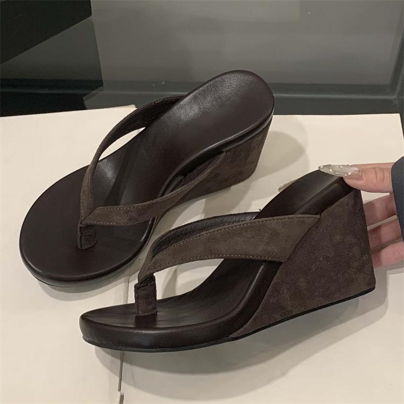 Aneikeh Fashion Summer Clip Toe Platform Wedges Women Slippers Thick High Heels Beach Flip Flops Slide Shoes 40
Aneikeh Fashion Summer Clip Toe Platform Wedges Women Slippers Thick High Heels Beach Flip Flops Slide Shoes 40