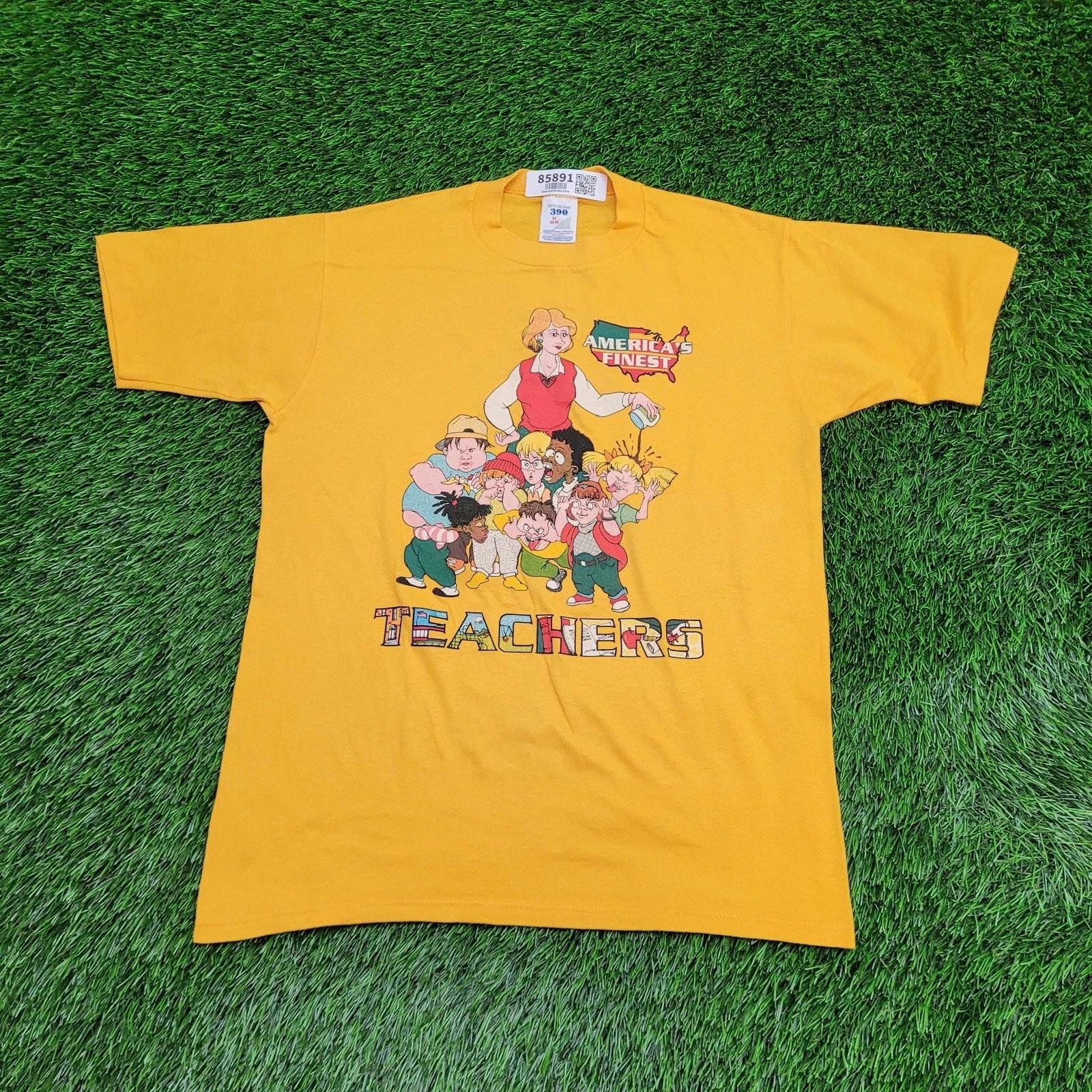 Vintage 90s Funny Sarcasm Teacher s Day Shirt Womens S/M 18x25 Yellow S
Vintage 90s Funny Sarcasm Teacher s Day Shirt Womens S/M 18x25 Yellow S