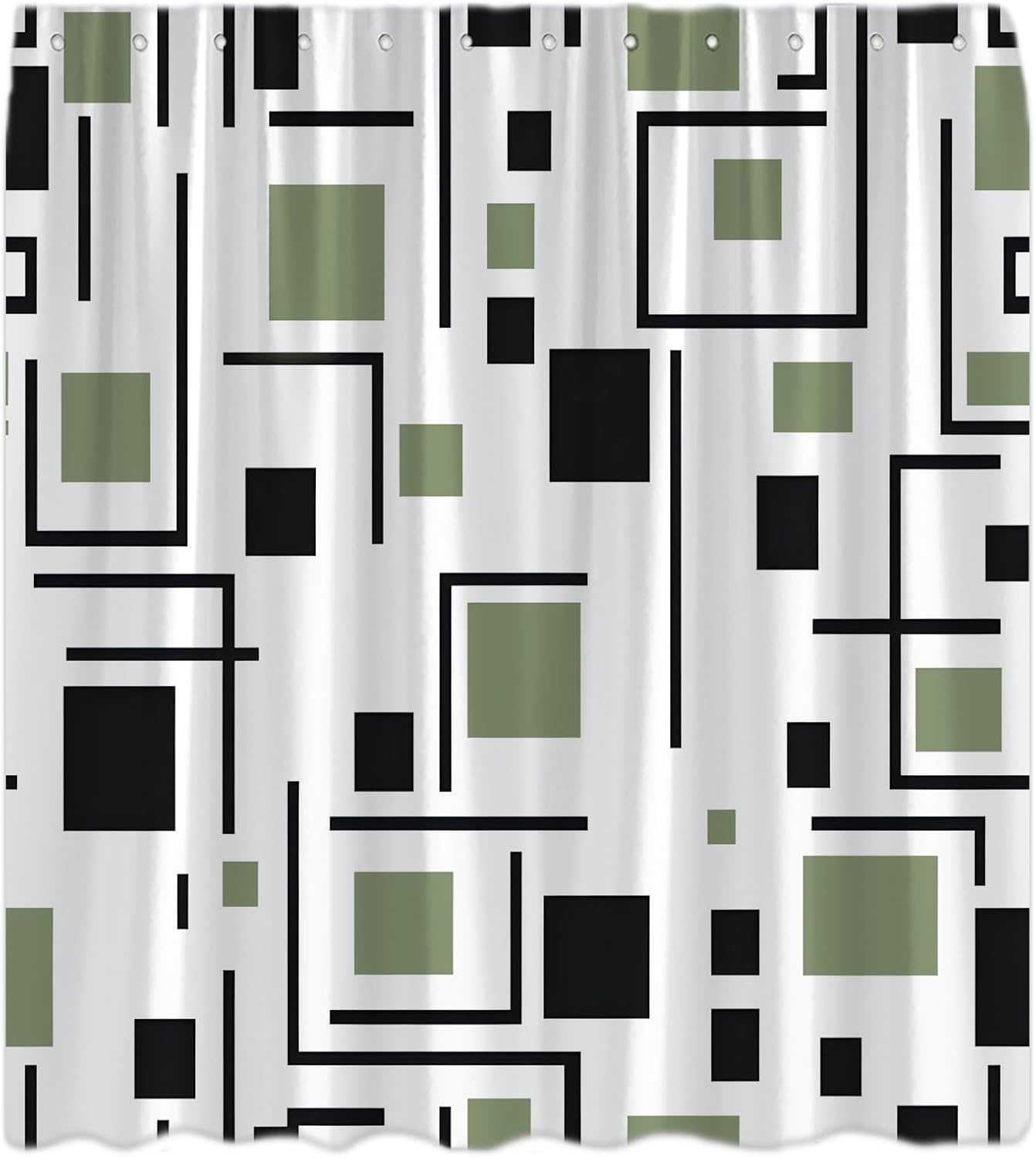 Green Shower Curtain Modern Black And White Abstract Geometric Stripe Rectangular Minimalist Art Aesthetic Bath Curtain W60H190(CM)-1 Pcs
Green Shower Curtain Modern Black And White Abstract Geometric Stripe Rectangular Minimalist Art Aesthetic Bath Curtain W60H190(CM)-1 Pcs