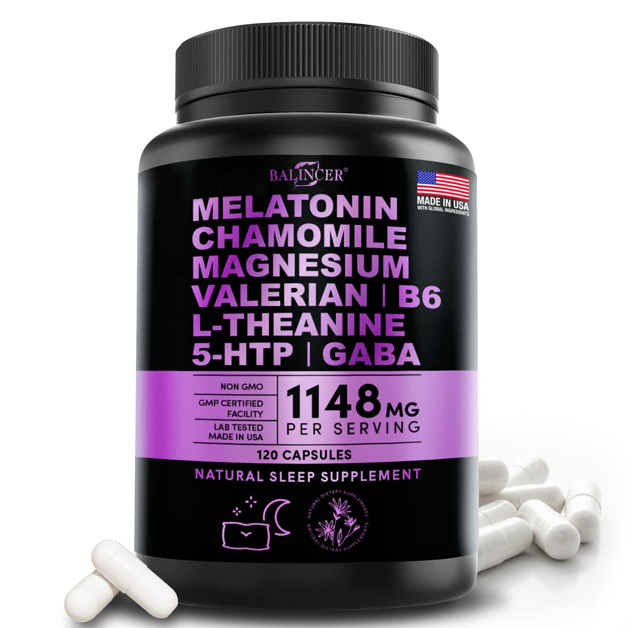 Melatoni,Magnesium,L-Theanine,1148mg 120 Capsules 120Capsules
Melatoni,Magnesium,L-Theanine,1148mg 120 Capsules 120Capsules