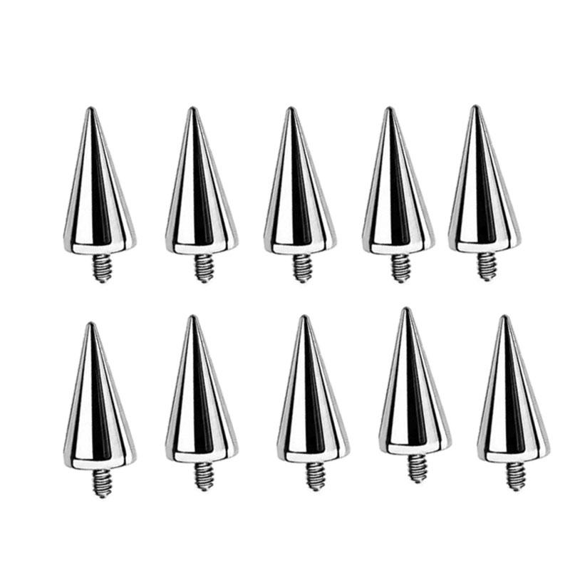 10 Pcs ASTM F136 Titanium EAR PIERC Pointed Cone Accessories for Threaded Labret Studs Tragus Lip Tongue Stud Piercing Jewelry 1.2x4x4mm-10 pcs&Geometric&Earrings&Ears
10 Pcs ASTM F136 Titanium EAR PIERC Pointed Cone Accessories for Threaded Labret Studs Tragus Lip Tongue Stud Piercing Jewelry 1.2x4x4mm-10 pcs&Geometric&Earrings&Ears