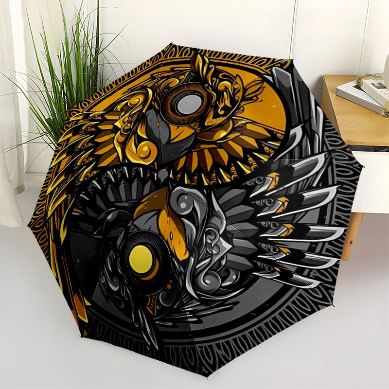 1pc Golden Eagle Yin Yang Automatic Open/Close Umbrella - Portable Collapsible Umbrella with 8-Rib Stability, Fashion Lovers yy251017142
1pc Golden Eagle Yin Yang Automatic Open/Close Umbrella - Portable Collapsible Umbrella with 8-Rib Stability, Fashion Lovers yy251017142