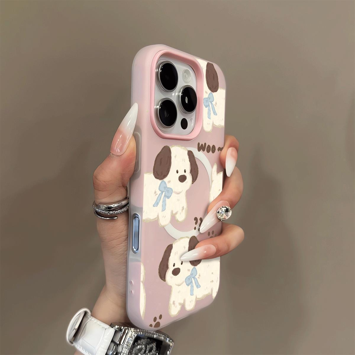 Jelly Magnetic Phone Case for Apple 17 Pro in Frosted Blue with Bow & Small Dog Design - New Model 13 & 14 Compatible iPhone 11
Jelly Magnetic Phone Case for Apple 17 Pro in Frosted Blue with Bow & Small Dog Design - New Model 13 & 14 Compatible iPhone 11