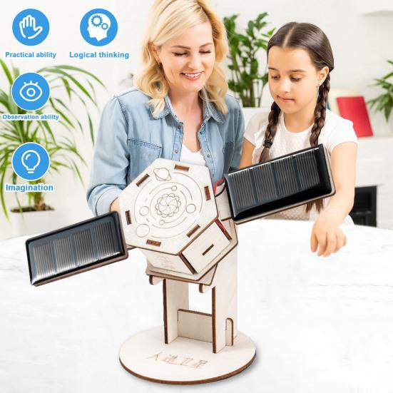 1 Set DIY Solar Artificial Satellite Model Kit Educational Handmade Wooden Puzzle Satellite Model Kids Science Exploration Projects STEM Toy
1 Set DIY Solar Artificial Satellite Model Kit Educational Handmade Wooden Puzzle Satellite Model Kids Science Exploration Projects STEM Toy