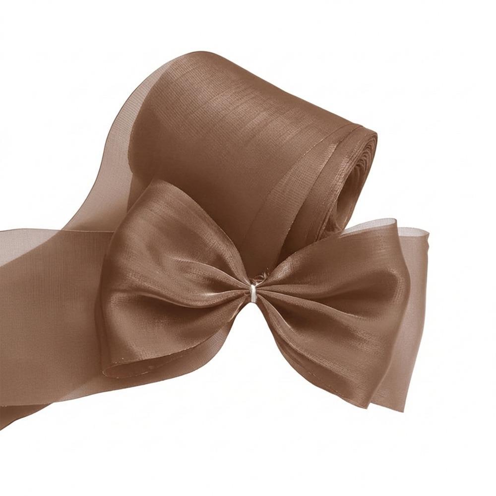 8cm Chiffon Organza Flowing Light Ribbon Sparkling Material Satin Ribbons Bouquet Decoration кавовий
8cm Chiffon Organza Flowing Light Ribbon Sparkling Material Satin Ribbons Bouquet Decoration кавовий