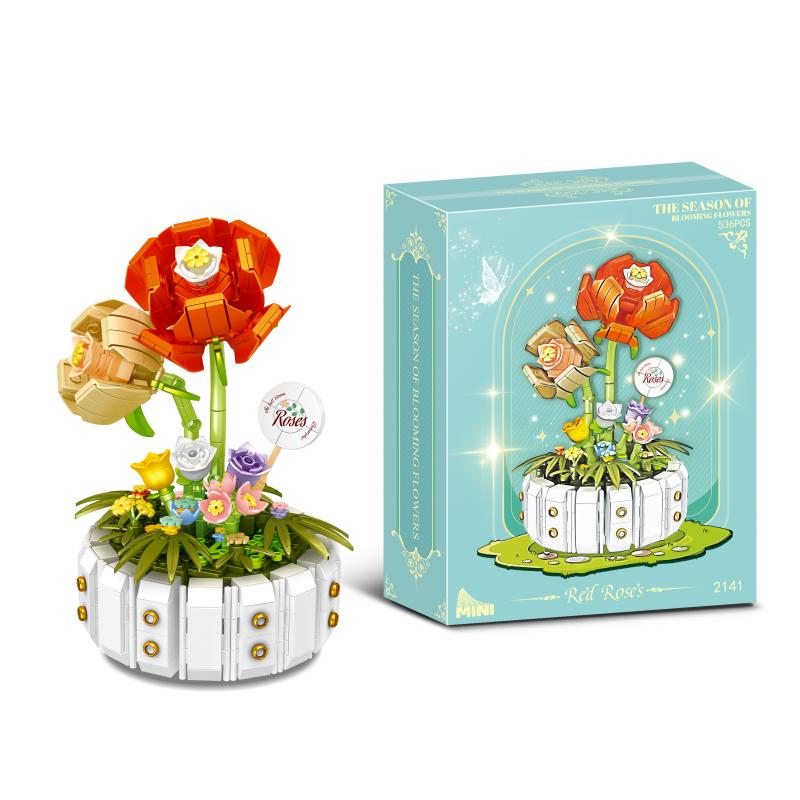 536PCS Rose Potted Building Blocks Eternal Flower Plant Bouquet Assembly Bricks Creative Ornament Children Toys Holiday Gifts
536PCS Rose Potted Building Blocks Eternal Flower Plant Bouquet Assembly Bricks Creative Ornament Children Toys Holiday Gifts
