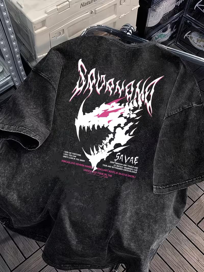 Gothic Dragon Compass Star Graphic Acid Wash TShirt Vintage Dark Nautical Oversized Streetwear Casual Tops for Men Women S
Gothic Dragon Compass Star Graphic Acid Wash TShirt Vintage Dark Nautical Oversized Streetwear Casual Tops for Men Women S