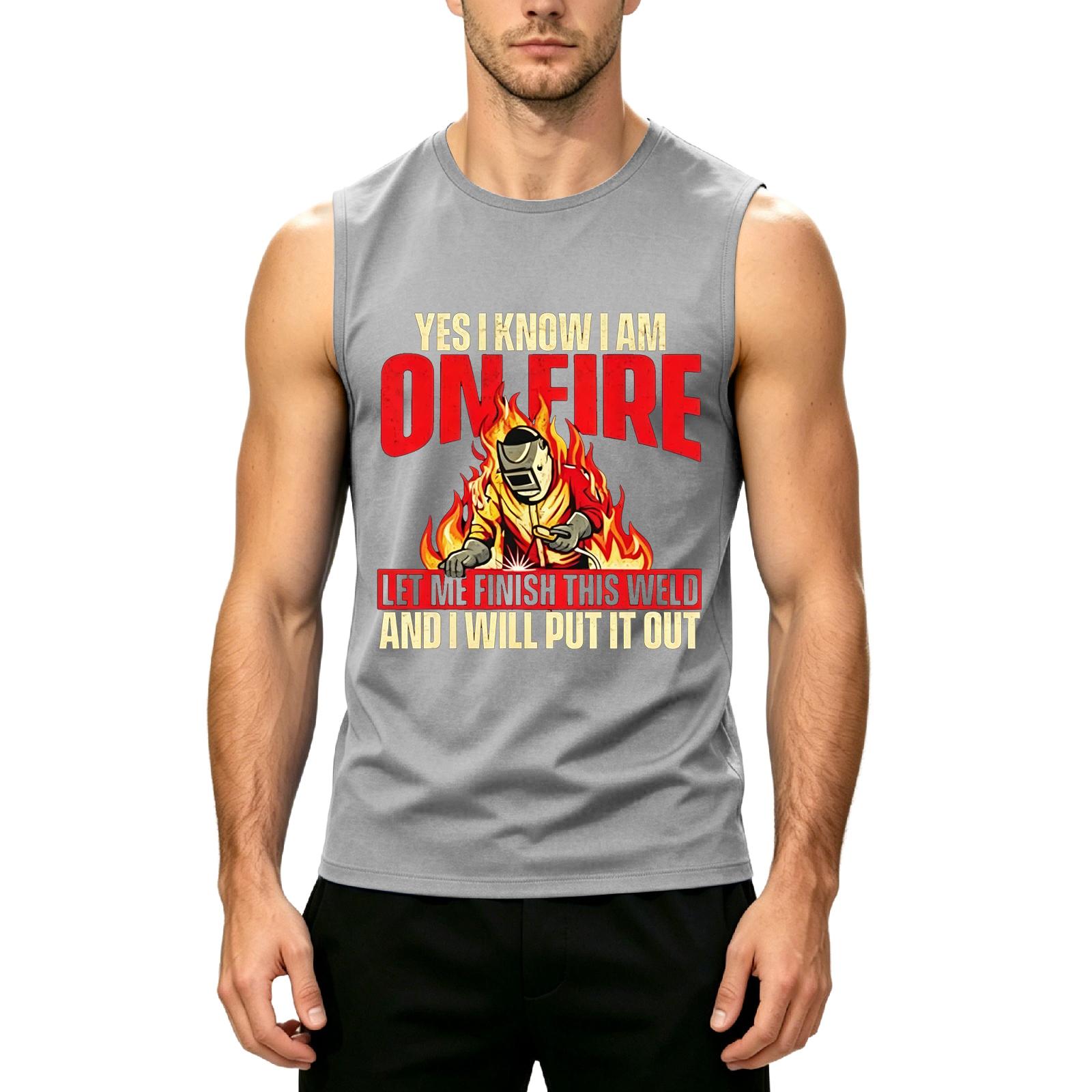 Men s Sleeveless Casual Tank Top Labor Day Print Crew Neck Lightweight Summer Workout Shirt S
Men s Sleeveless Casual Tank Top Labor Day Print Crew Neck Lightweight Summer Workout Shirt S