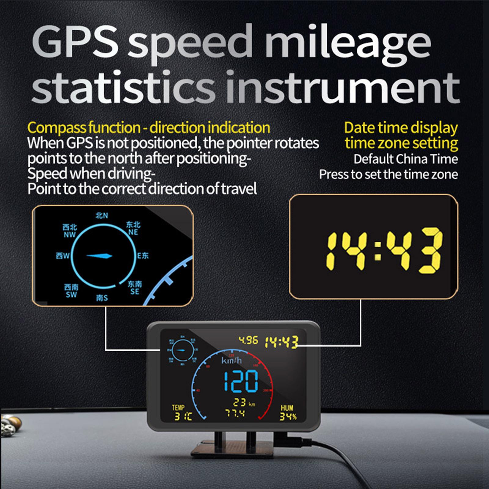 Цифровой GPS-спидометр, одометр, 4,7-дюймовый ЖК-дисплей, HUD-дисплей с сигнализацией о превышении скорости для всех
Цифровой GPS-спидометр, одометр, 4,7-дюймовый ЖК-дисплей, HUD-дисплей с сигнализацией о превышении скорости для всех