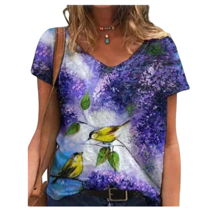 Sunflower Butterfly Print V-neck Fashionable Short Sleeved T-shirt Slimming Top Trendy Women s Clothing Shirt S
Sunflower Butterfly Print V-neck Fashionable Short Sleeved T-shirt Slimming Top Trendy Women s Clothing Shirt S